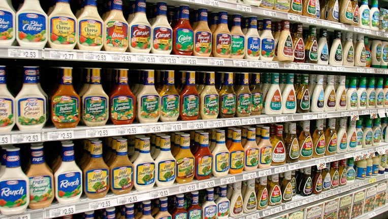 Shelves of salad dressings for sale in Publix Grocery Store. (Photo by: Jeffrey Greenberg/Universal Images Group via Getty Images)