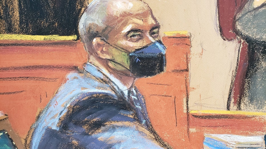 California attorney Michael Avenatti seated as accuser Stormy Daniels takes witness stand in his fraud trial. 
