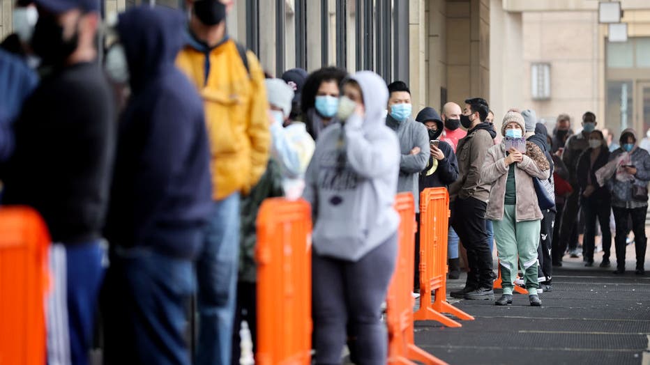 Covid Testing Kits Handed Out At L.A.'s Union Station