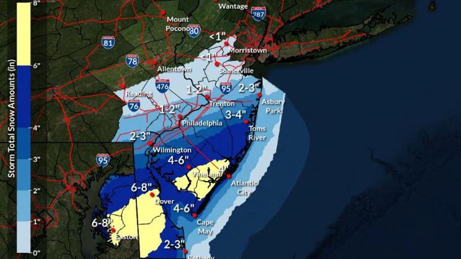 National Weather Service Snowfall Totals
