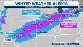 Strong winter storm spreading heavy snow, ice, flooding rain and high winds from Plains to Midwest, Northeast