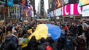 NYC rally against Russian invasion of Ukraine