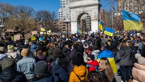 NYC protest against Russian invasion of Ukraine