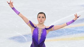 Valieva wins 1st place in Olympic women's short program