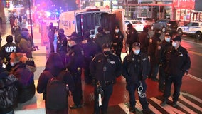 Anti-vax protesters storm NYC movie theater