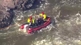 Teen rescued from rock near Great Falls in Paterson