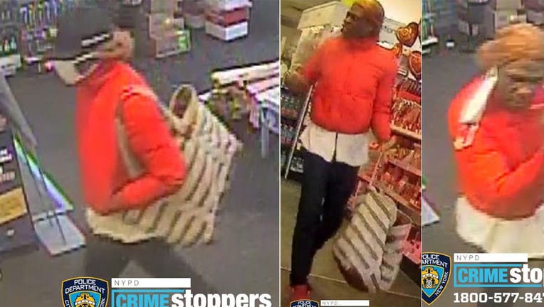 The NYPD was searching for the shoplifter who assaulted a Duane Reade worker who caught him in the act, said police. (