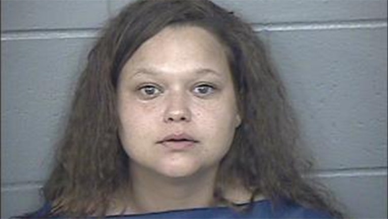Tasha Haefs is seen in her booking photo. (Jackson County Detention Center)