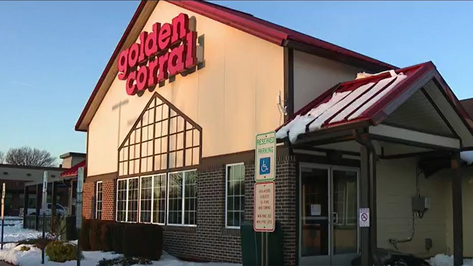 The Golden Corral in Bensalem, Pa. where a brawl took place.