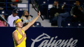 Elina Svitolina of Ukraine beats Anastasia Potapova of Russia in WTA event