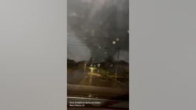 Driver captures video as tornado touches down in New Orleans