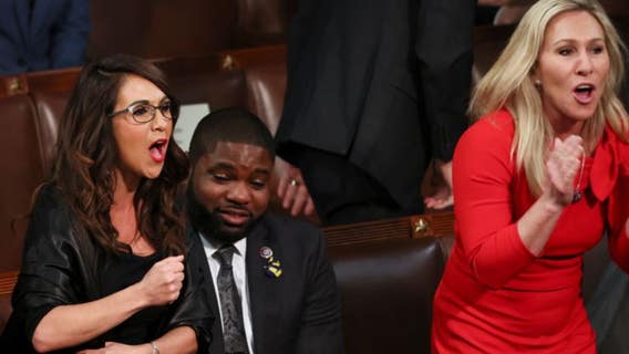 Pelosi says SOTU hecklers Boebert and Greene 'should just shut up'