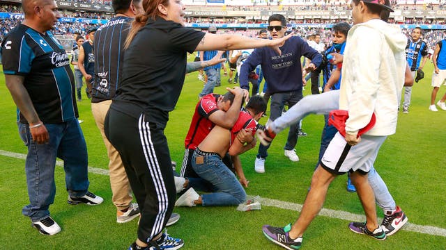 Mexico soccer riot leaves dozens injured, league suspended
