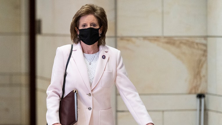 Rep. Vicky Hartzler, R-Mo., leaves the House GOP caucus meeting in the Capitol Visitor Center on Wednesday, Feb. 24, 2021. (Photo By Bill Clark/CQ-Roll Call, Inc via Getty Images)