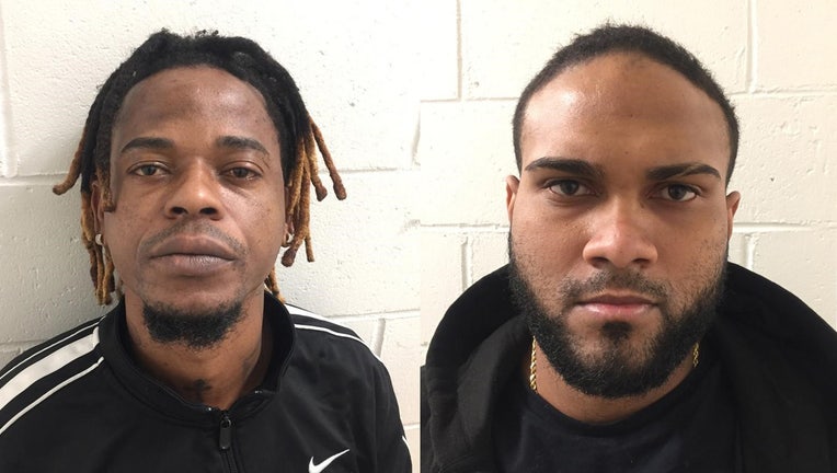 Ronny Jimenez Peralta (left) and Cesar Jimenez Alonso are accused of kidnapping and assault.