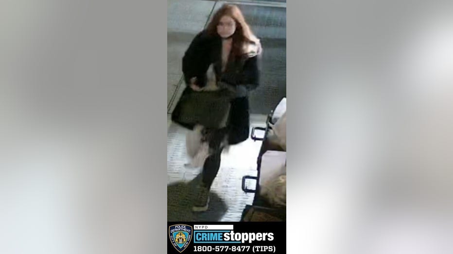 The NYPD says the suspect in this photo pushed Broadway vocal coach Barbara Maier Gustern, 87, to the ground. Maier later died from injuries sustained in the fall. 