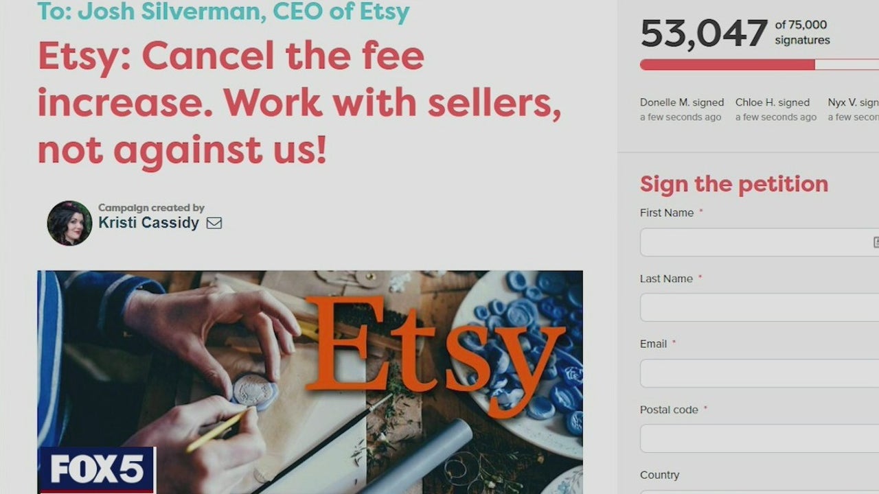 Etsy Strike Blamed On Fee Increase | FOX 5 New York