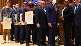 Heroes who helped catch subway shooting suspect honored