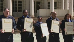 NYC subway workers honored after Brooklyn shooting