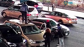 Video: Driver beaten and robbed after wild crash in the Bronx