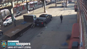 Shocking video:  Stolen flatbed truck runs over man in the Bronx