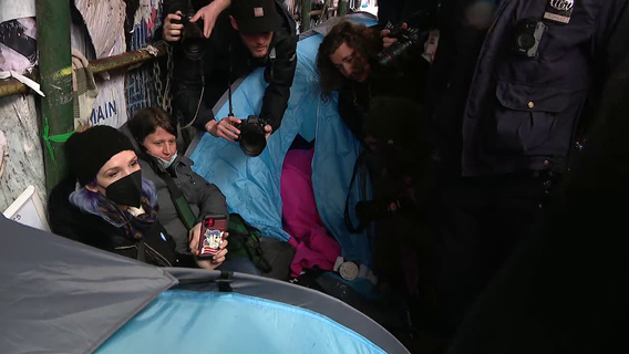 Several arrested after standoff over dismantling of NYC homeless encampment