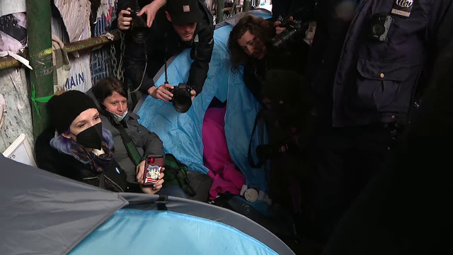 Several arrested after standoff over dismantling of NYC homeless encampment