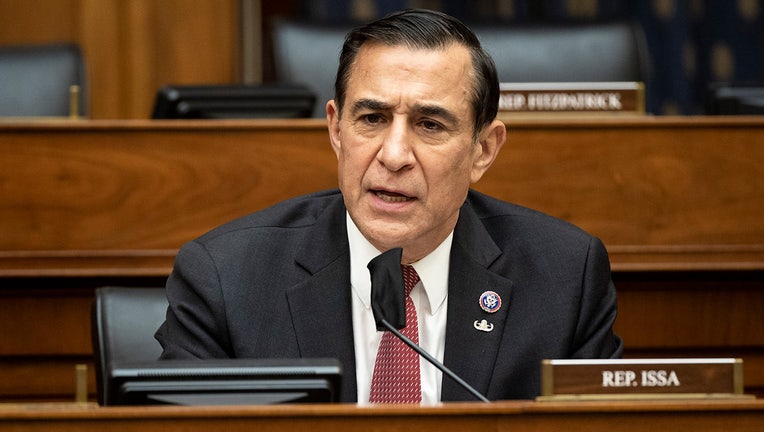 Rep. Darrell Issa (R-CA) speaks as U.S. Secretary of State Antony Blinken testifies before the House Committee On Foreign Affairs March 10, 2021 on Capitol Hill in Washington, DC. Blinken is expected to take questions about the Biden administration's priorities for U.S. foreign policy. (Photo by Ting Shen-Pool/Getty Images)