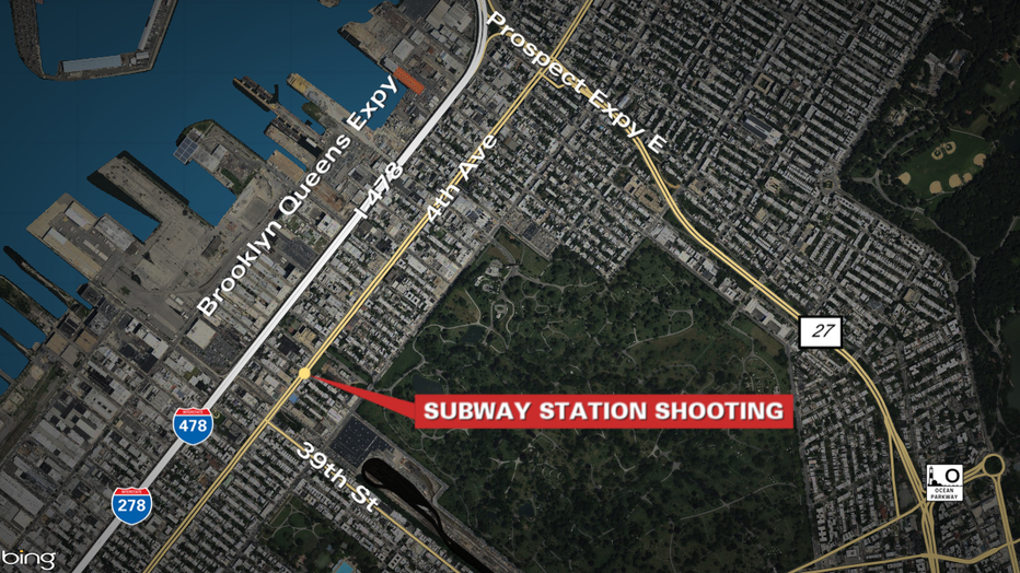 The Sunset Park subway station at 36th Street was the scene of a shooting and explosion on April 12, 2022.