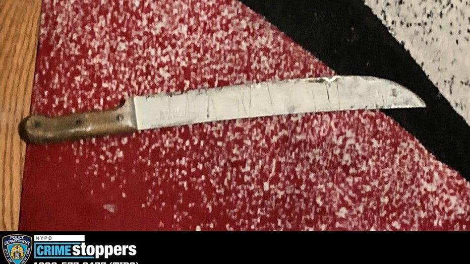 Police released a photo of the weapon they recovered.