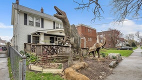 Ohio home with giant dinosaur sculpture goes up for sale: ‘truly unbelievable’