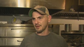 New York pizza shop owner reopens after being stabbed while stopping robbery