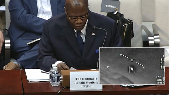 UFO Hearing: Pentagon shows declassified photos and video, clip of unexplainable floating object