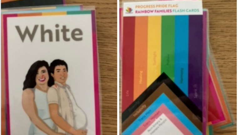 A teacher in North Carolina used flashcards with LGBTQIA+ messages to teach her preschool class colors, according to NC House of Representatives Speaker Tim Moore.
