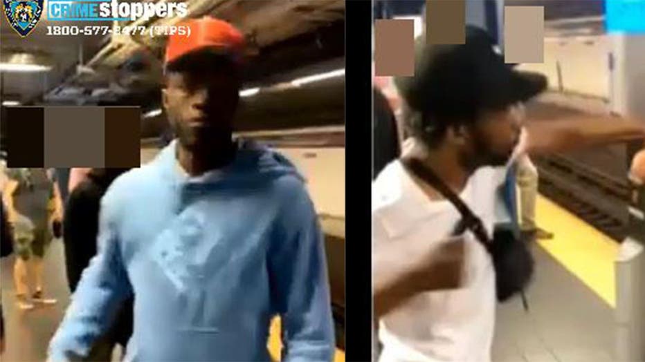 Two men are wanted for the attack of an Asian man inside the Fulton Street subway station.