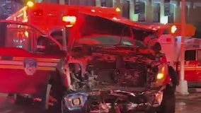 2 ambulances collide in Brooklyn injuring 4 EMTs