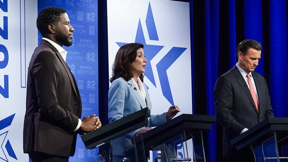 Election 2022: Hochul defends record in debate with Suozzi, Williams