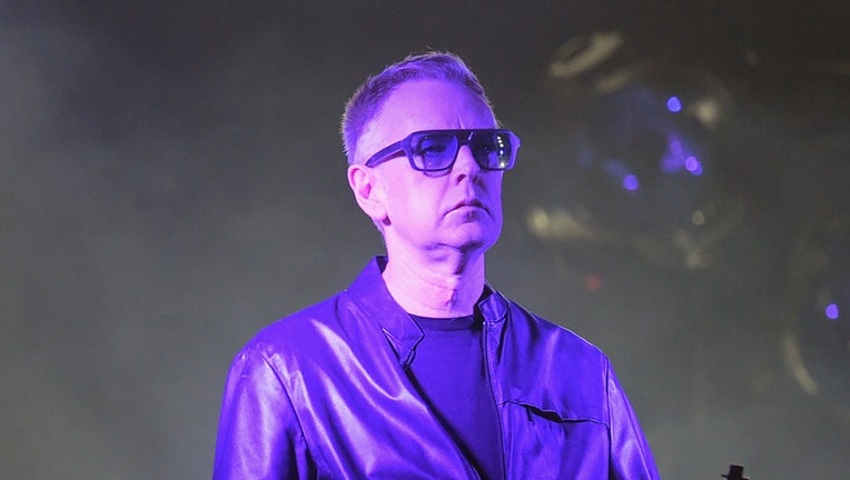 MIAMI, FL - SEPTEMBER 15: Andy Fletcher of Depeche Mode performs at the American Airlines Arena on September 15, 2017 in Miami, Florida.