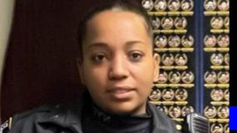 NYPD Transit Officer Ariana Reyes-Gomez.