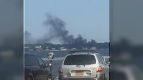 5 rescued after boat fire off Long Island