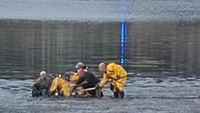 Firefighters rescue man stuck in mud on Long Island