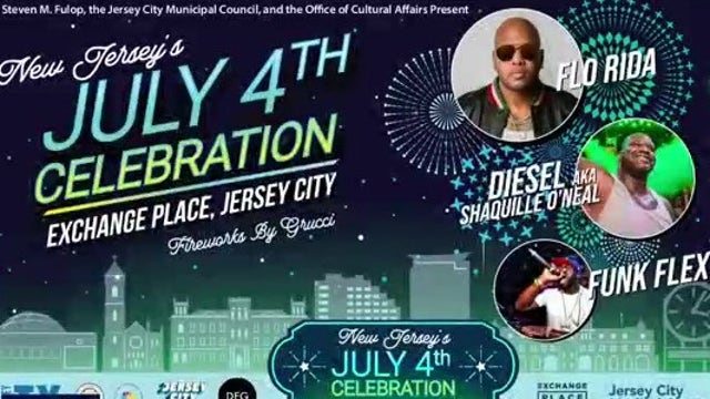 Flo Rida, Shaquille 'Diesel' O'Neal, Funk Flex perform at Jersey City 4th of July celebration