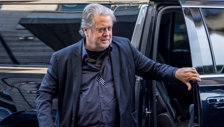 Former White House senior strategist Steve Bannon arrives at the Federal District Court House for the fifth day of his contempt of Congress trial on July 22, 2022, in Washington, D.C. (Photo by Tasos Katopodis/Getty Images)