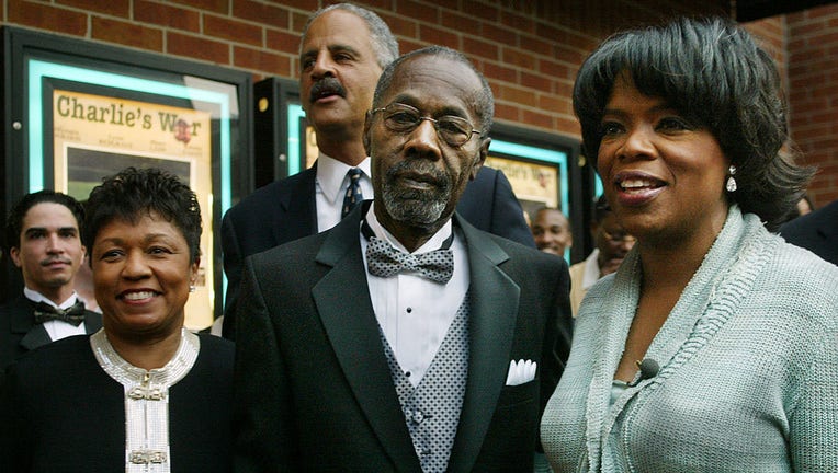 Oprah Winfrey Attends Premiere with Father