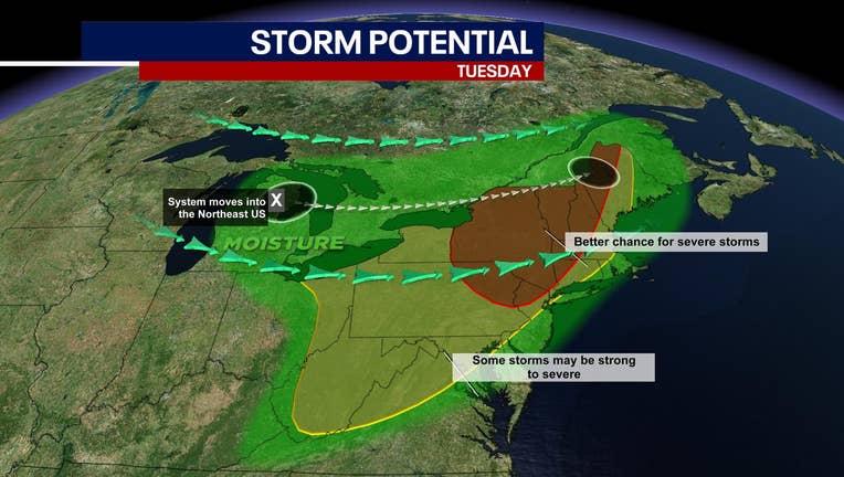 Severe thunderstorms forecast for portions of Hudson Valley, New Jersey