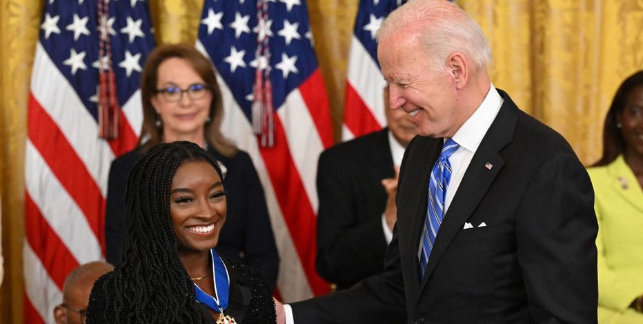 awards Presidential of Freedom to 17 recipients including Biles, John McCain