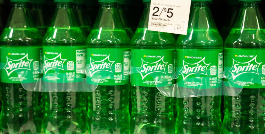 Sprite Soda Empty Green Plastic 20 OZ Bottle