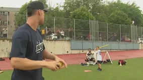 Aaron Judge headlines baseball camp for kids in Queens