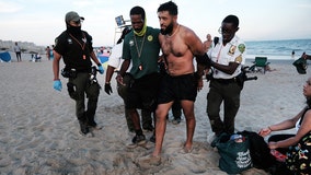 He went swimming after hours at Rockaway Beach, he ended up in handcuffs