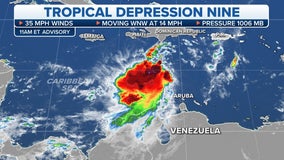 Tropical Depression 9 in Caribbean Sea forecast to become major hurricane that could threaten Florida